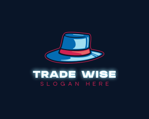 Neon Panama Hat Logo