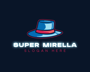 Retailer - Neon Panama Hat logo design