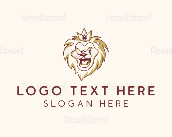 Lion King Crown Logo