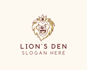 Wild Lion Crown logo design