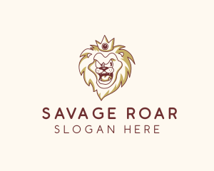 Wild Lion Crown logo design