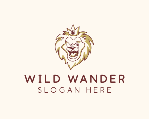 Wild Lion Crown logo design