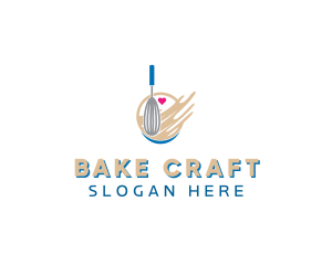 Whisk Batter Bake logo design