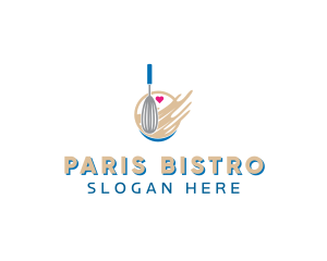 Whisk Batter Bake logo design