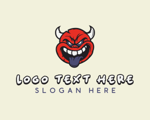 Devil - Devil Horn Tongue logo design
