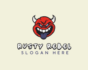 Devil Horn Tongue logo design