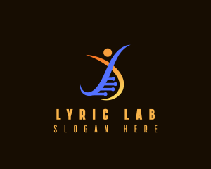 Human DNA Laboratory logo design