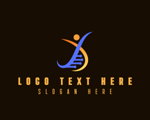 Biology - Human DNA Laboratory logo design