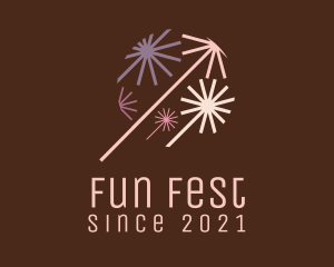 Fest - New Year Firework logo design