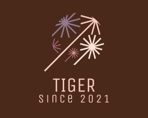 Festival - New Year Firework logo design