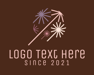Color - New Year Firework logo design