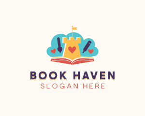 Bookstore - Learning Castle Bookstore logo design