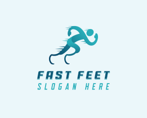 Running - Disabled Paralympic Running logo design