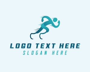 Sports - Disabled Paralympic Running logo design