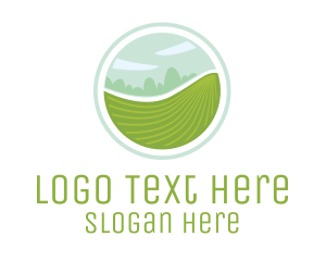 Vegan - Agriculture Farming Field logo design