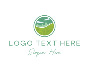 Landscaping - Agriculture Farming Field logo design