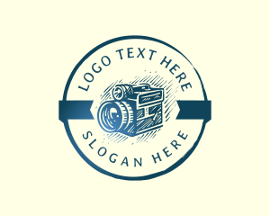 Videography - Vintage Camera Photography logo design