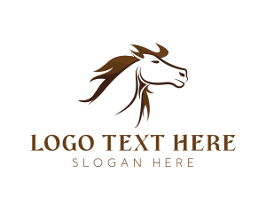 Wildlife - Animal Horse Riding logo design