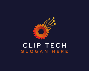 Gear Tech Circuit logo design