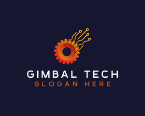 Gear Tech Circuit logo design