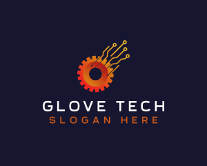 Gear Tech Circuit logo design