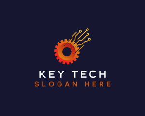 Gear Tech Circuit logo design