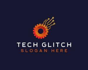 Gear Tech Circuit logo design