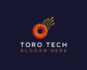 Gear Tech Circuit logo design