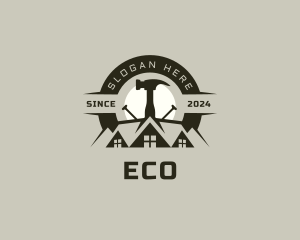 Carpentry Hammer Builder Logo