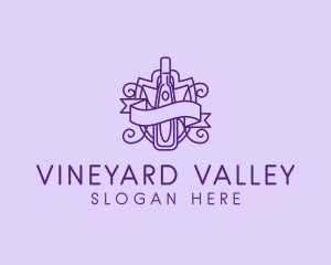 Winery - Liquor Winery Crest logo design