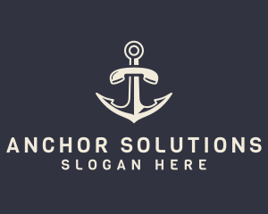 Nautical Anchor Telephone logo design