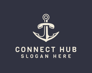 Contact - Nautical Anchor Telephone logo design