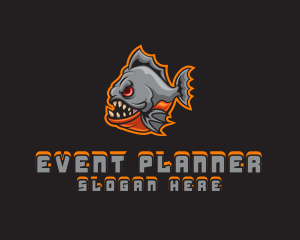 Fish - Piranha Gaming Avatar logo design