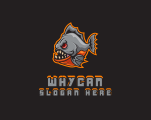 Streamer - Piranha Gaming Avatar logo design