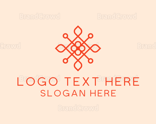 Flower Petal Pattern Logo