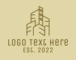 City - Condominium Metropolitan Building logo design