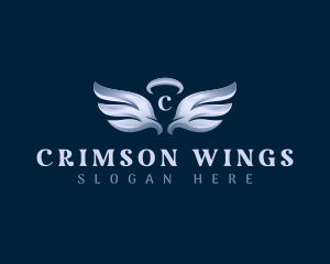 Halo Angel Wings logo design