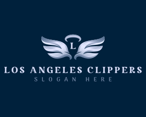 Halo Angel Wings logo design