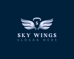 Halo Angel Wings logo design