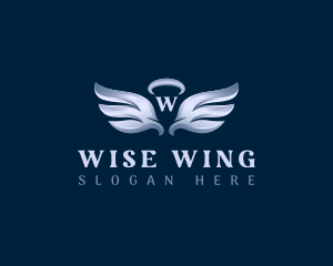 Halo Angel Wings logo design