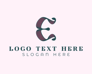 Styling - Hairdresser Style Salon Letter E logo design