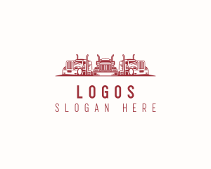 Logistics Freight Truck Logo