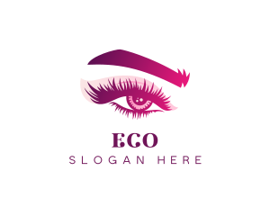 Eyelash Makeup Beauty Salon Logo