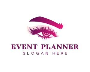 Eyelash Makeup Beauty Salon Logo