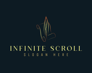 Scroll - Quill Publishing Author logo design