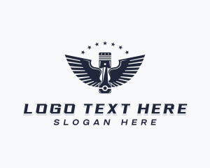 Industrial - Engine Mechanic Automotive logo design