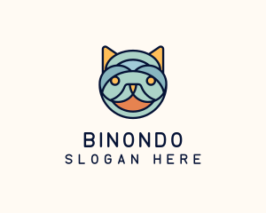 Feline - Cat Head Vet logo design