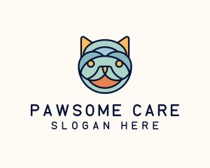 Vet - Cat Head Vet logo design