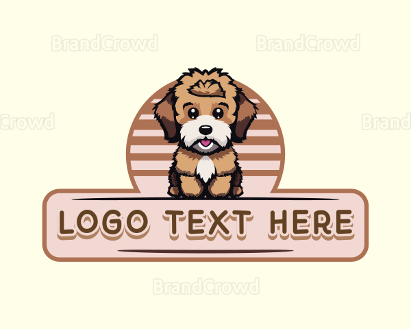 Dog Pet Grooming Logo