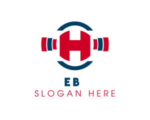 Bodybuilding - Strong Fitness Letter H logo design